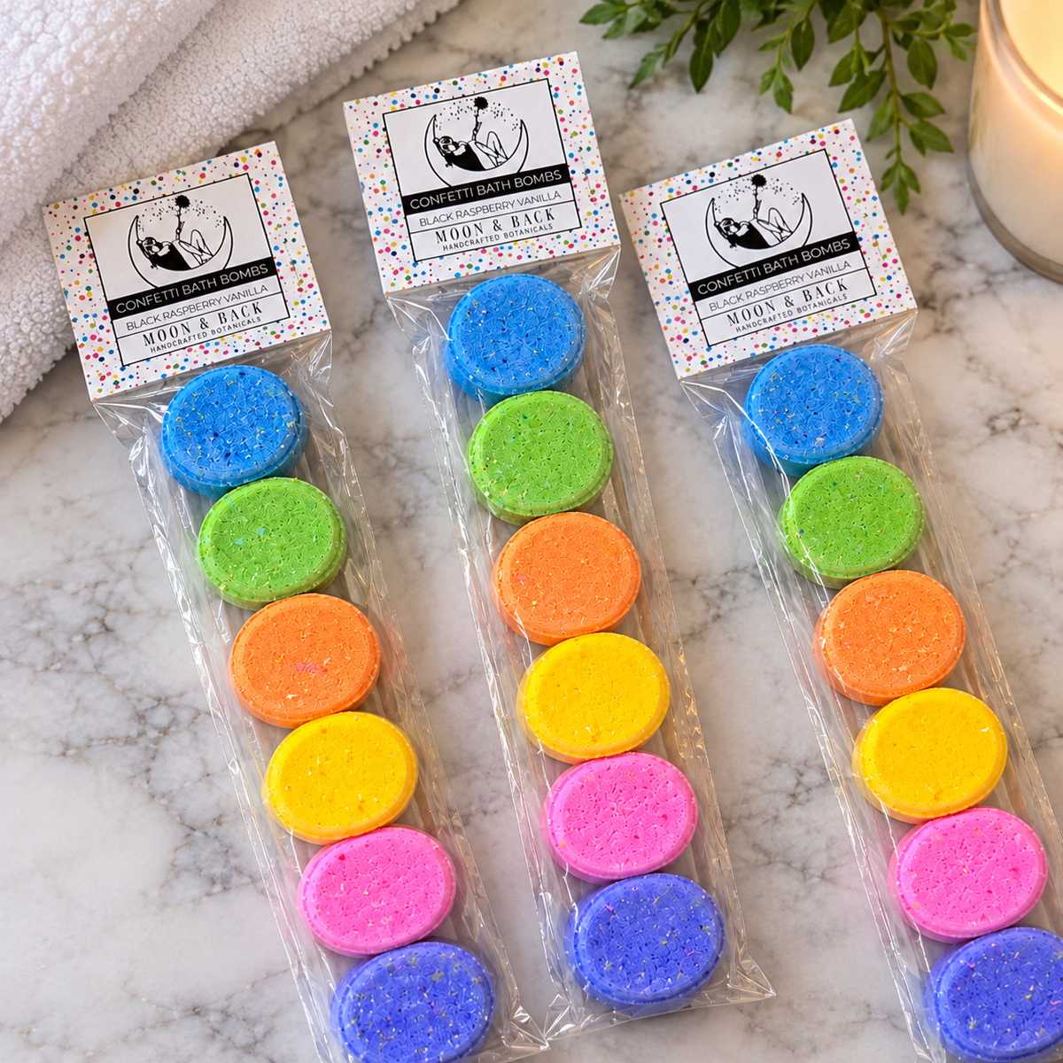 Mini Confetti Bath Bombs