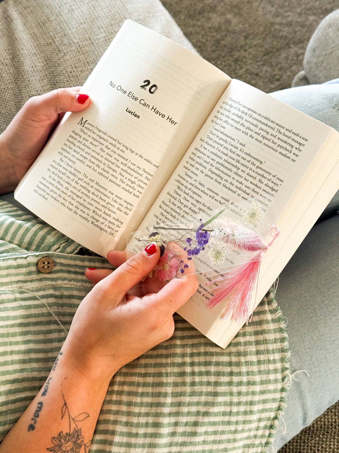 Real Pressed Flower Bookmark