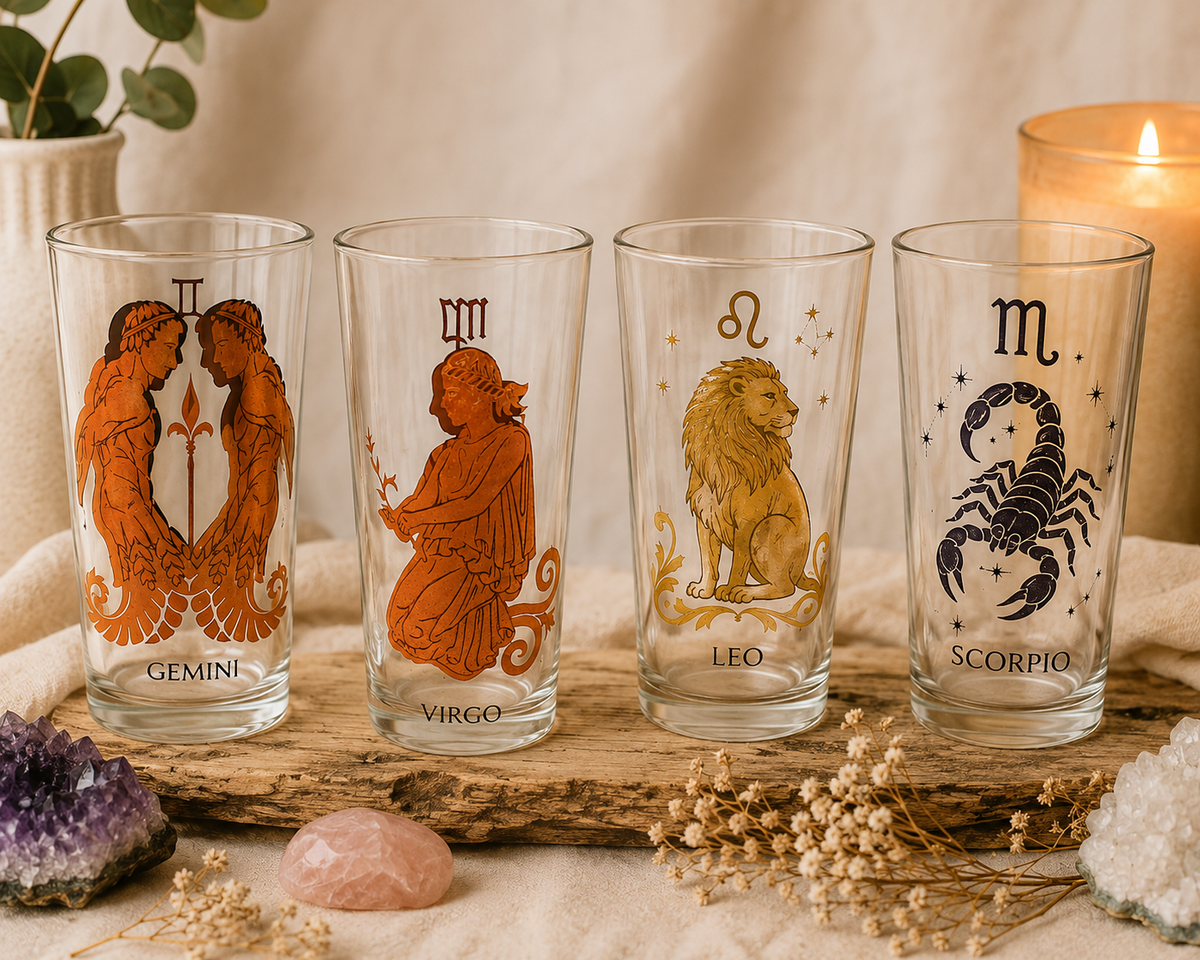 Vintage Zodiac Glassware