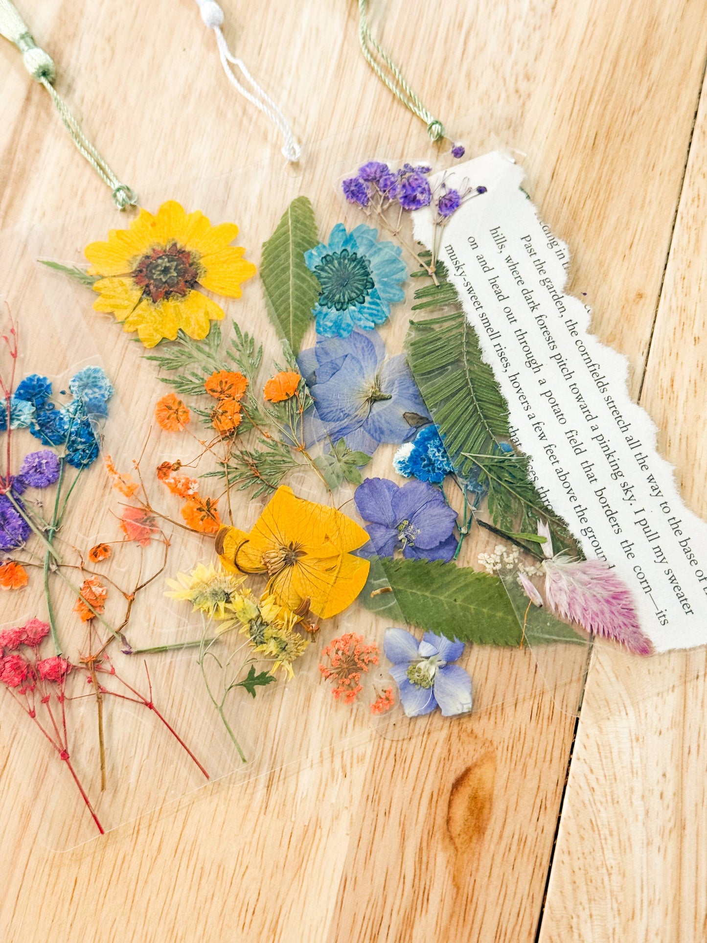 Real Pressed Flower Bookmark