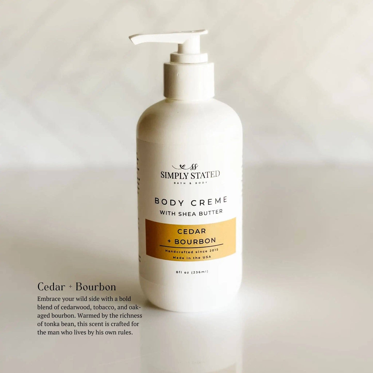 Cedar + Bourbon Men’s Body Creme