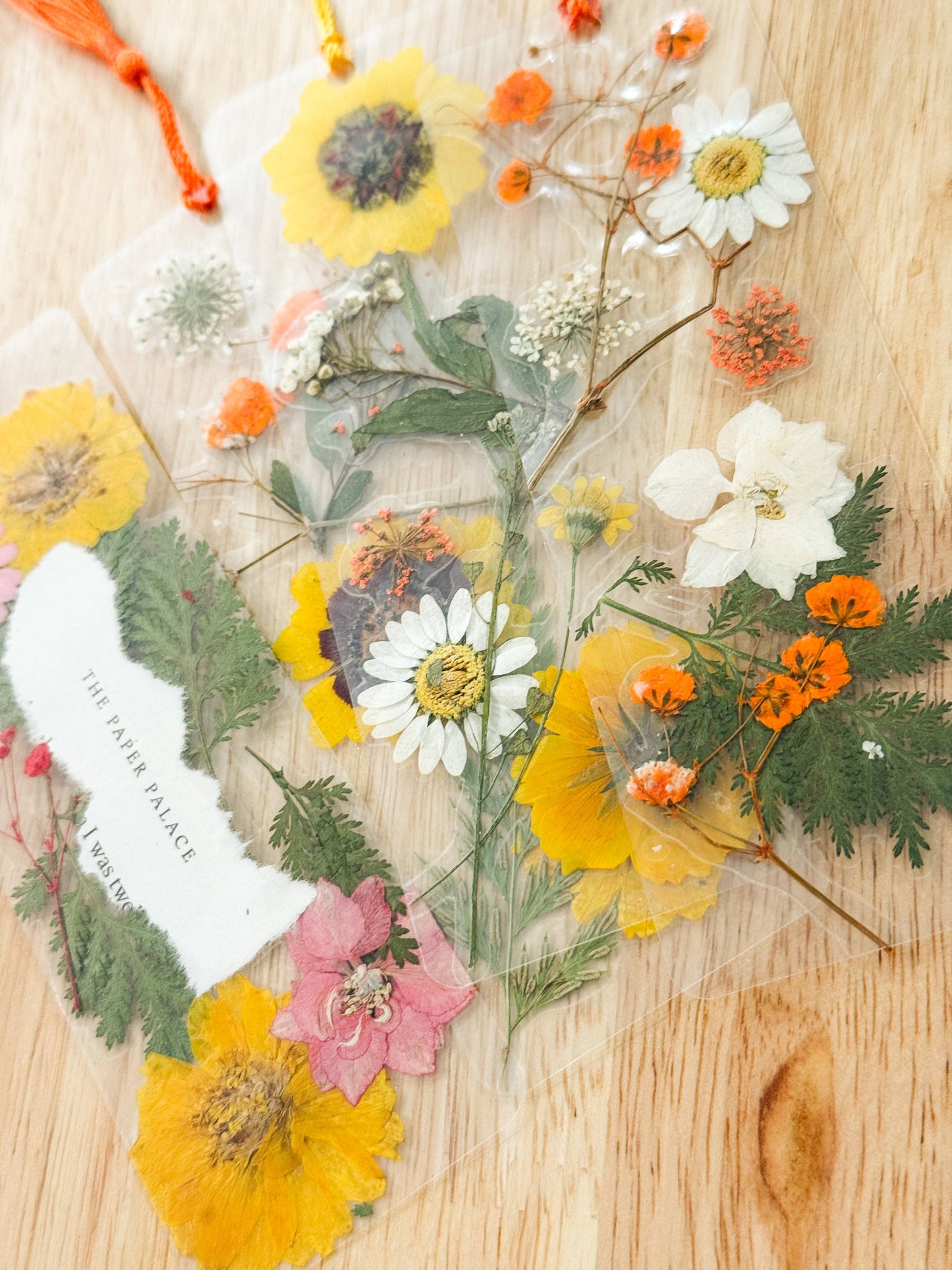 Real Pressed Flower Bookmark