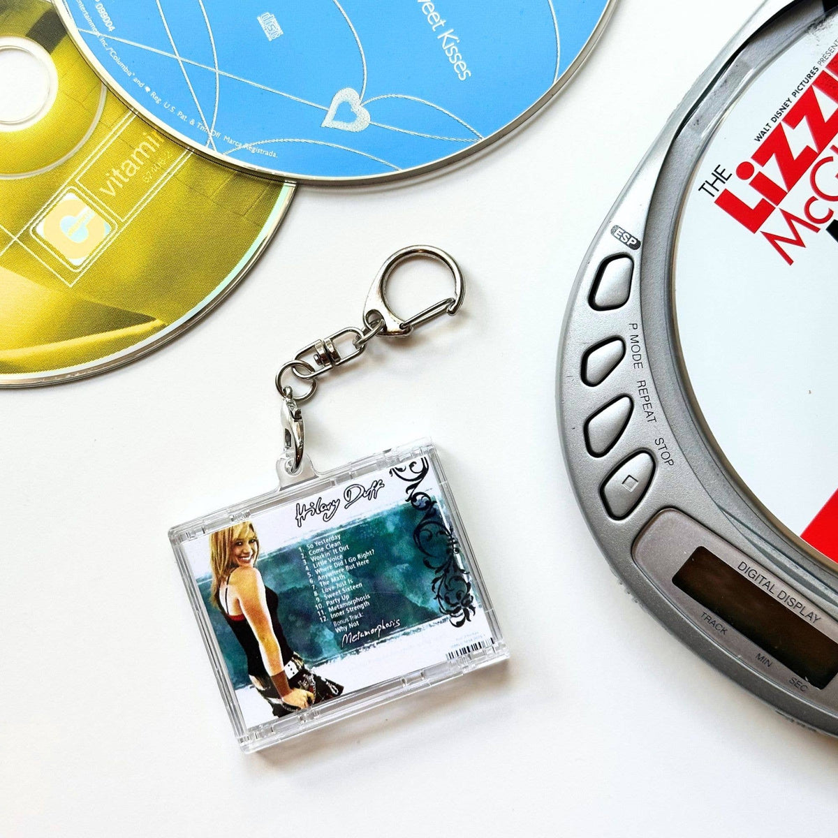 'Hit Clips' Mini CD Case Keychain - Hilary Duff