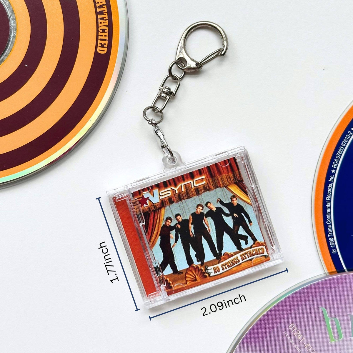 'Hit Clips' Mini CD Case Keychain -NSYNC No Strings Attached