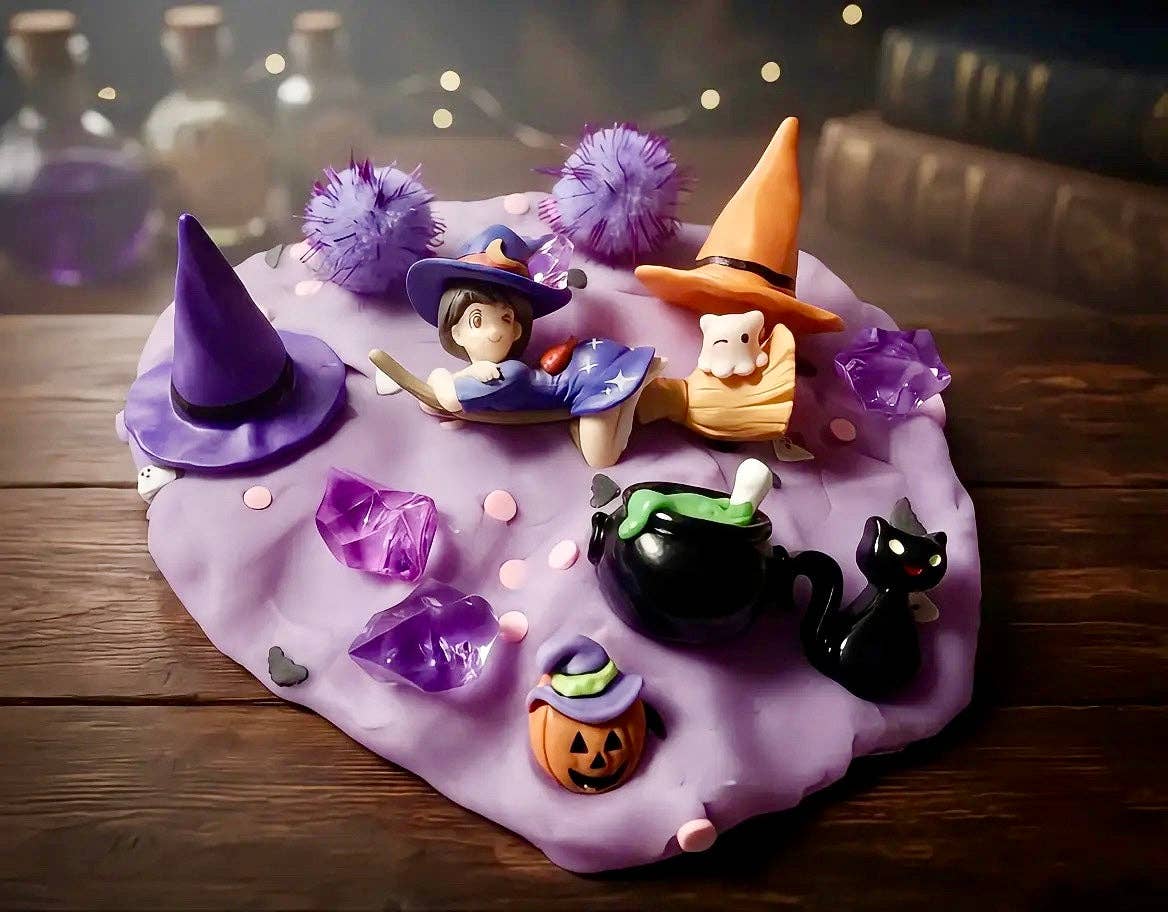 Witches Brew Halloween Play Dough Sensory Jar