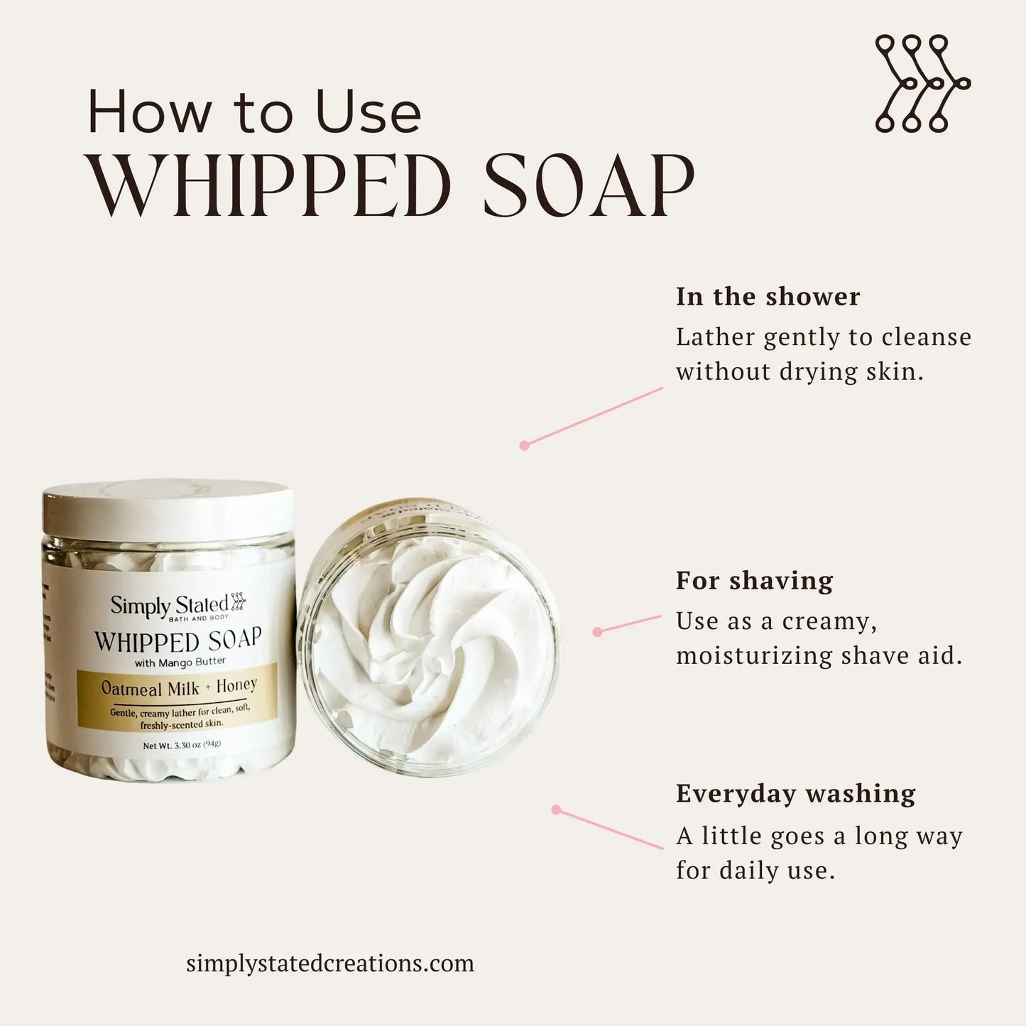 Oatmeal Milk + Honey Whipped Soap