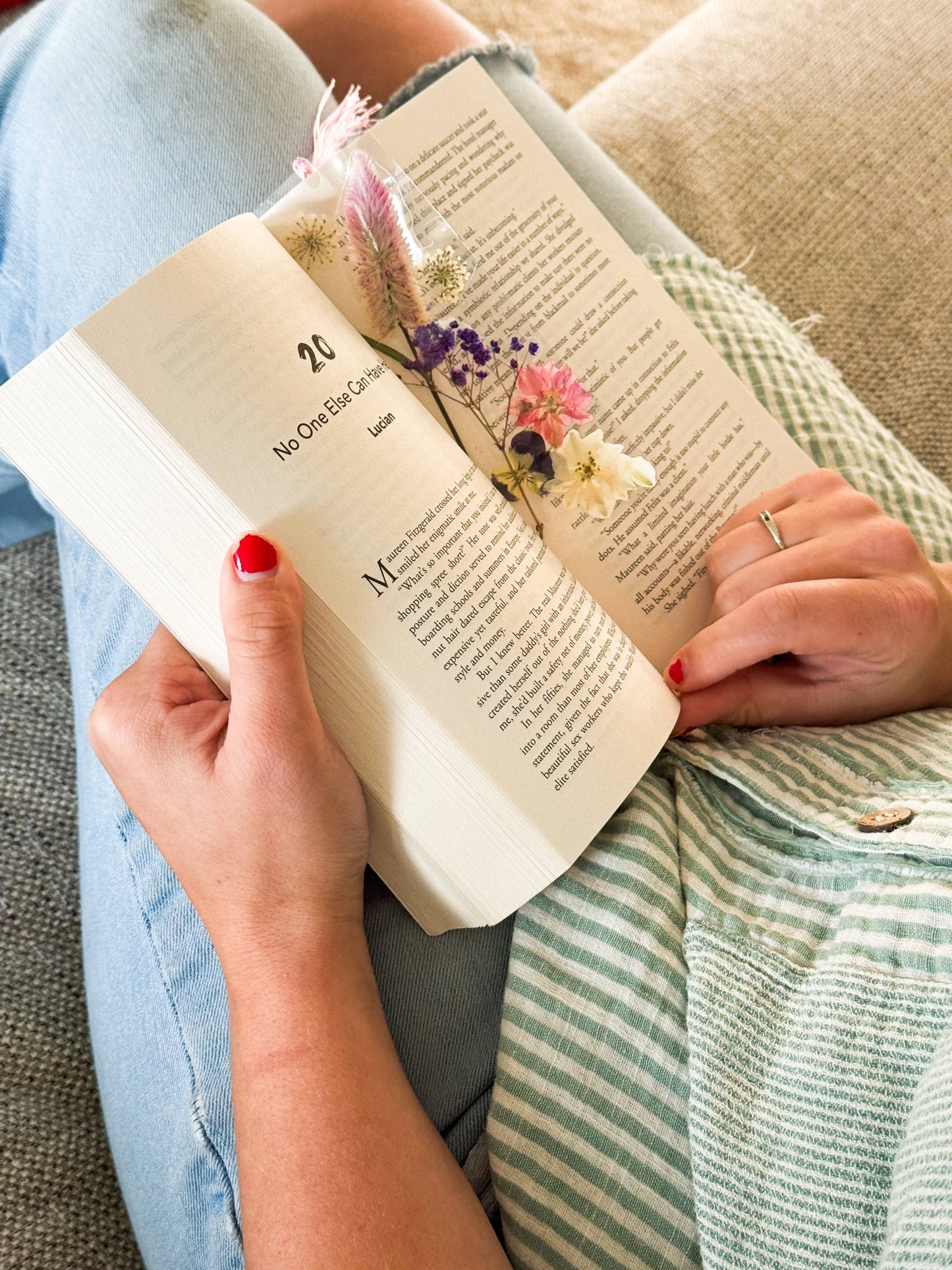 Real Pressed Flower Bookmark