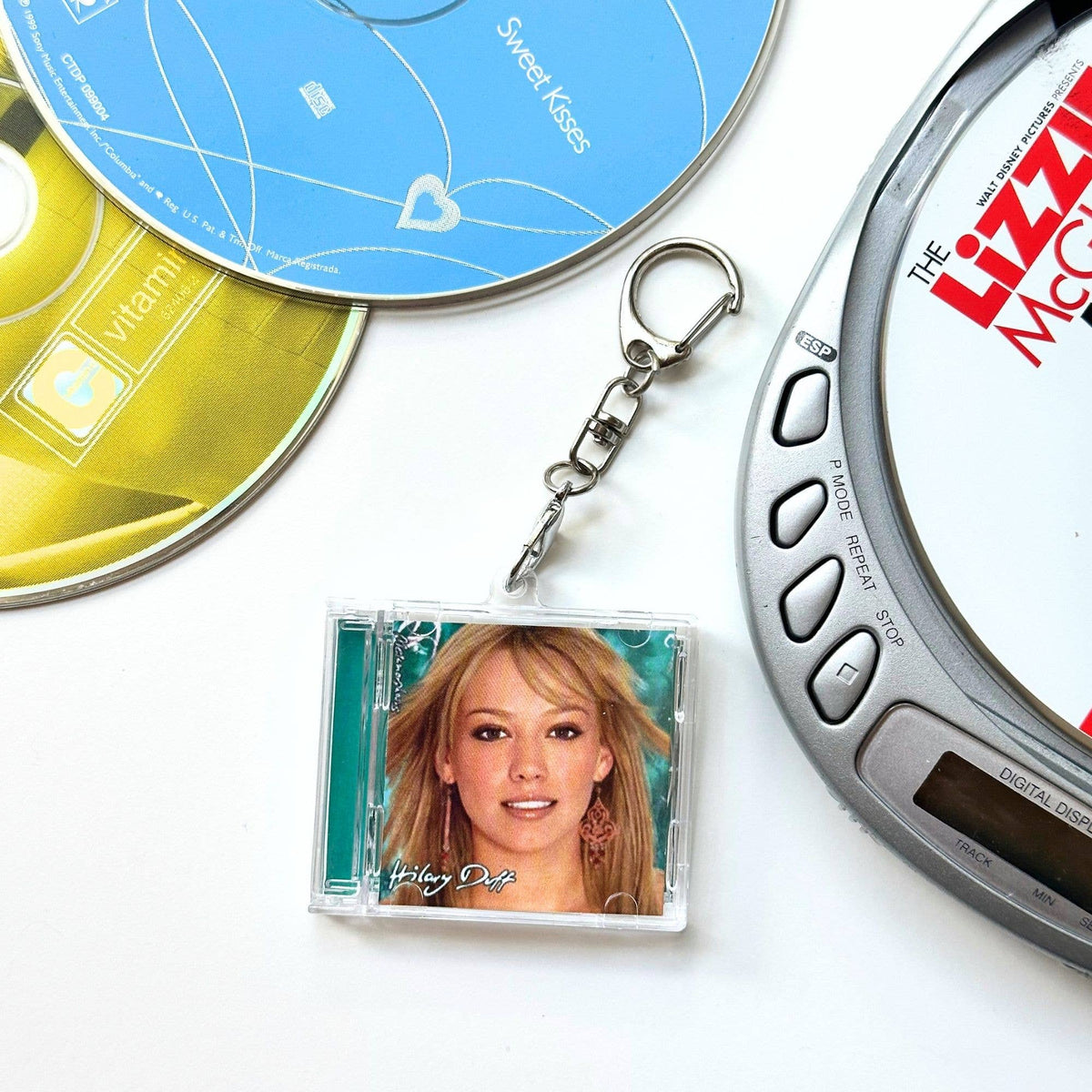 'Hit Clips' Mini CD Case Keychain - Hilary Duff