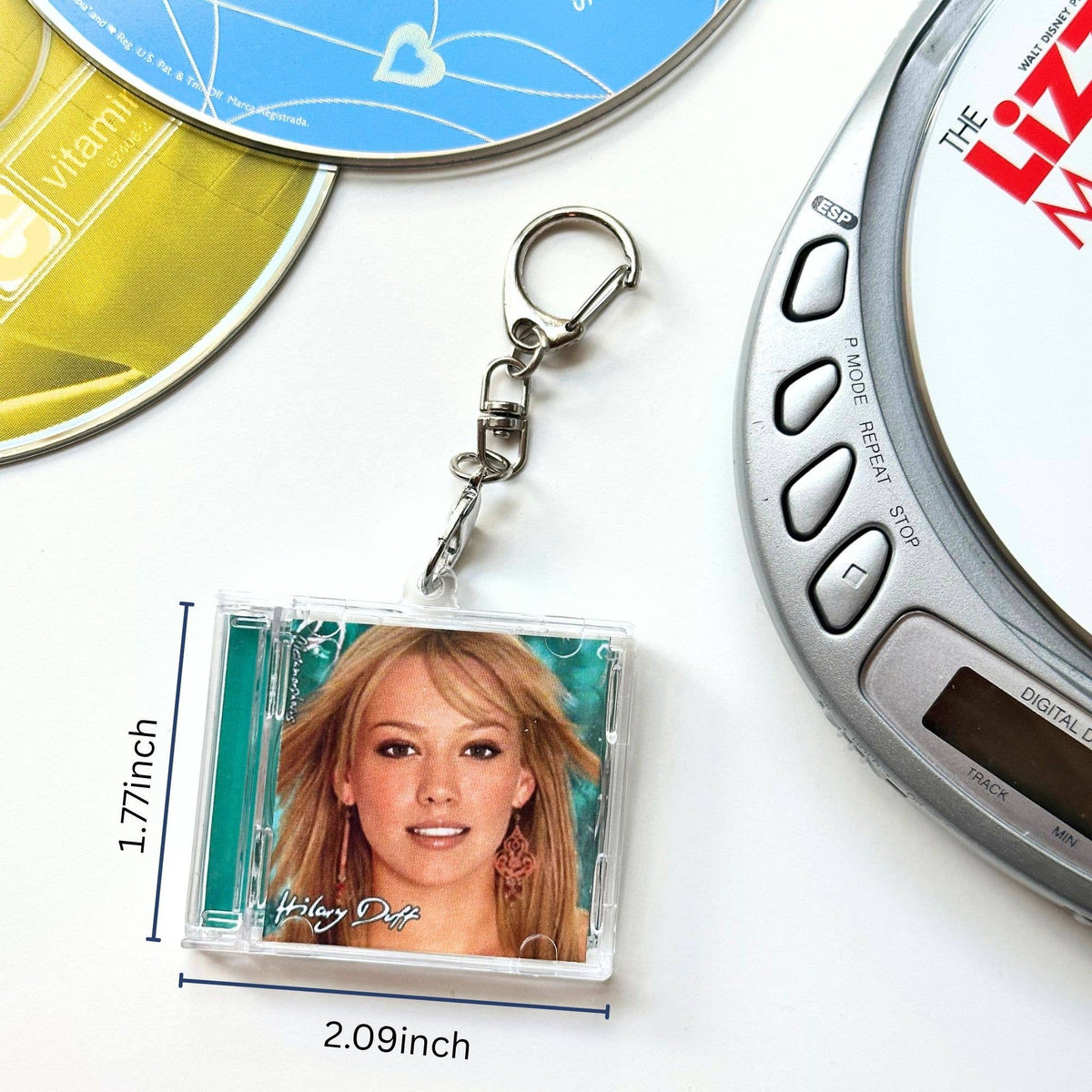 'Hit Clips' Mini CD Case Keychain - Hilary Duff