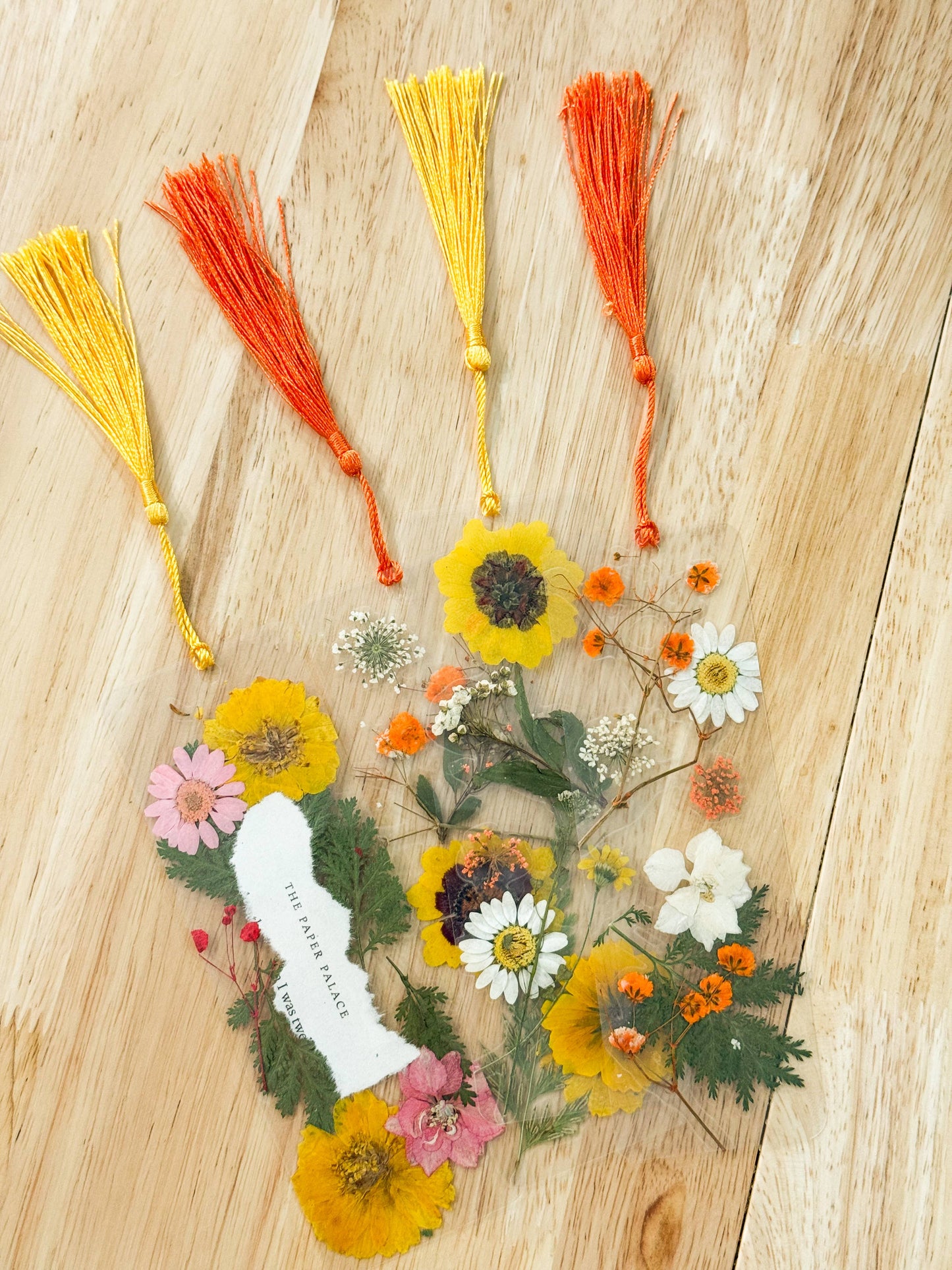 Real Pressed Flower Bookmark