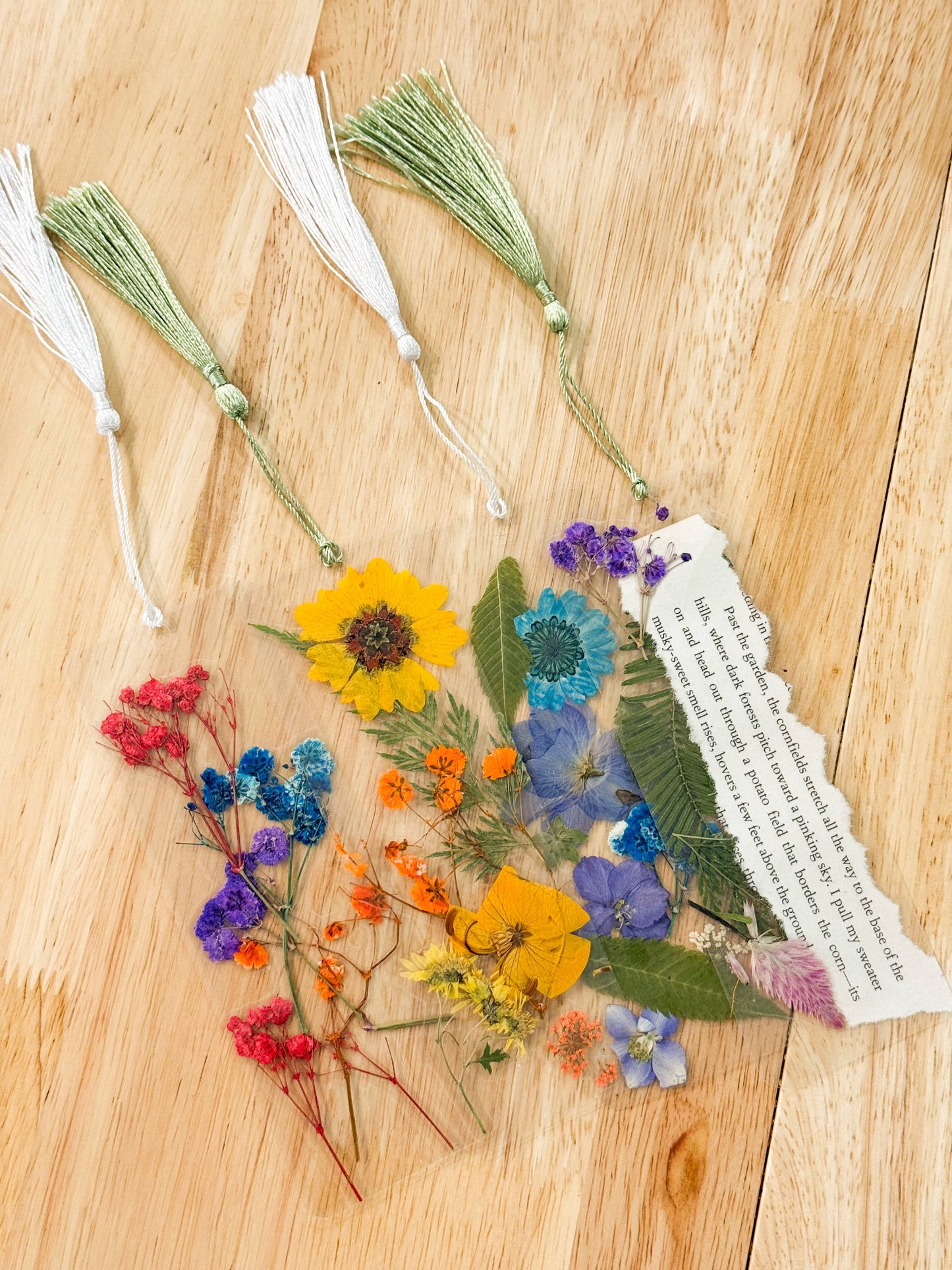 Real Pressed Flower Bookmark