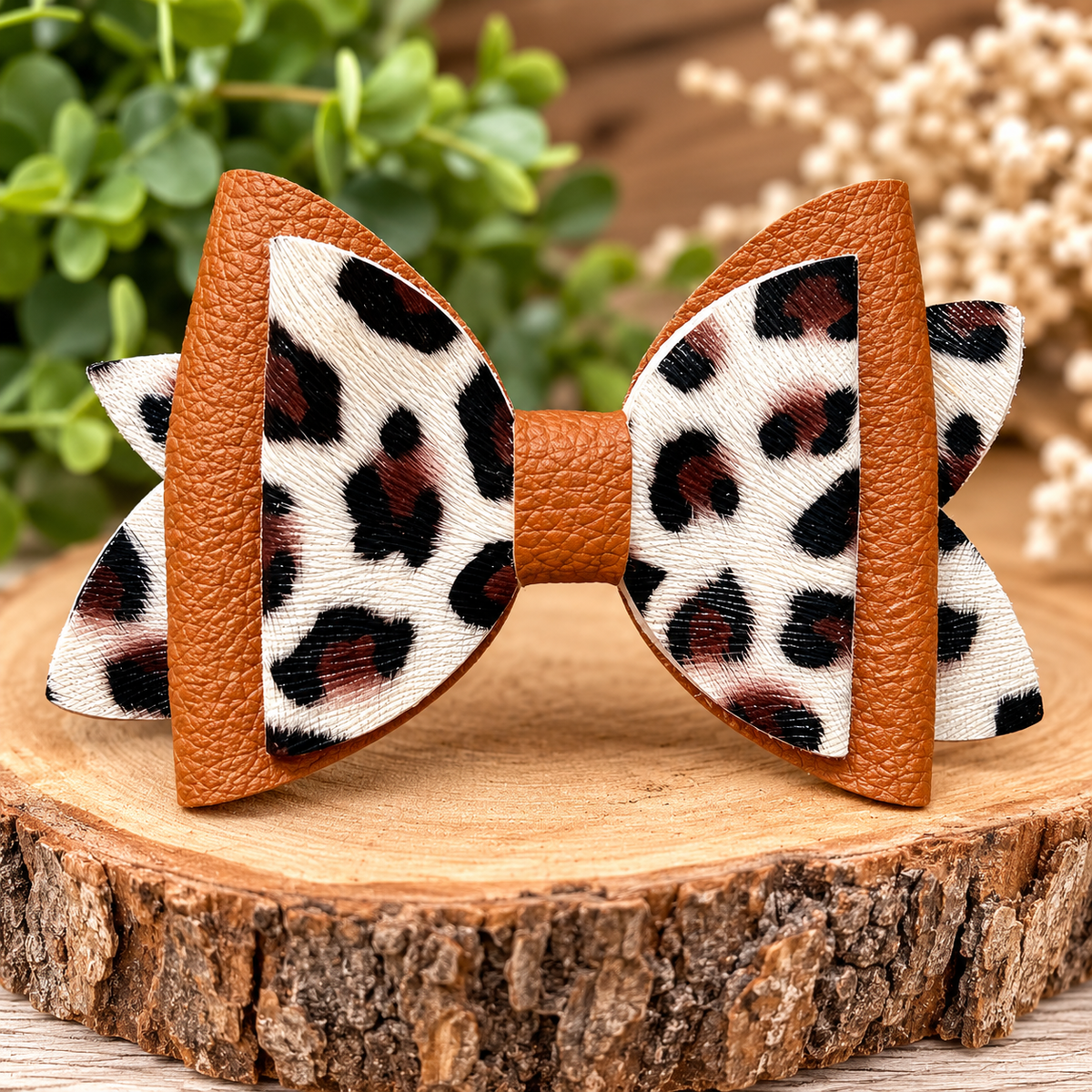 Leopard Luxe Handmade Hair Bow