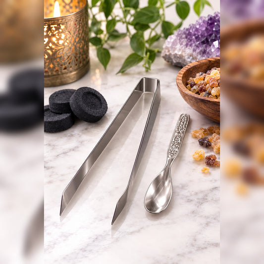 Metal Tong & Spoon Set