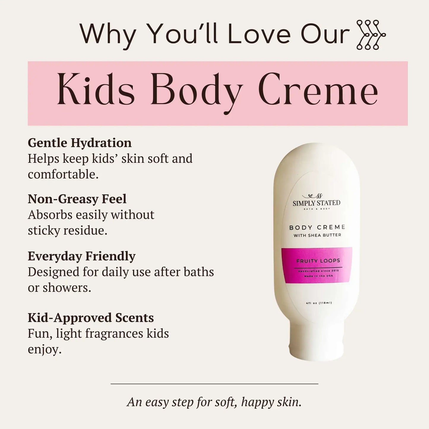 Unicorn Kisses Body Creme for Kids