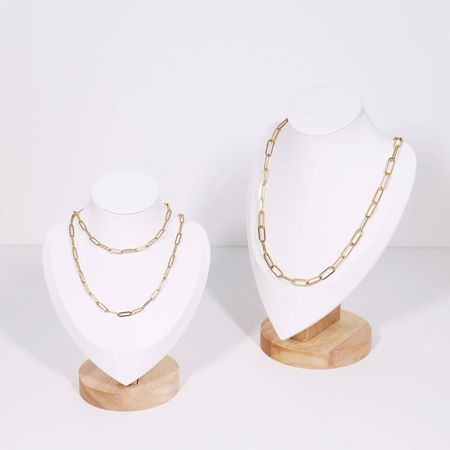 18K PVD Gold Paperclip Chain Necklace