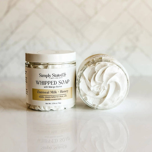 Oatmeal Milk + Honey Whipped Soap