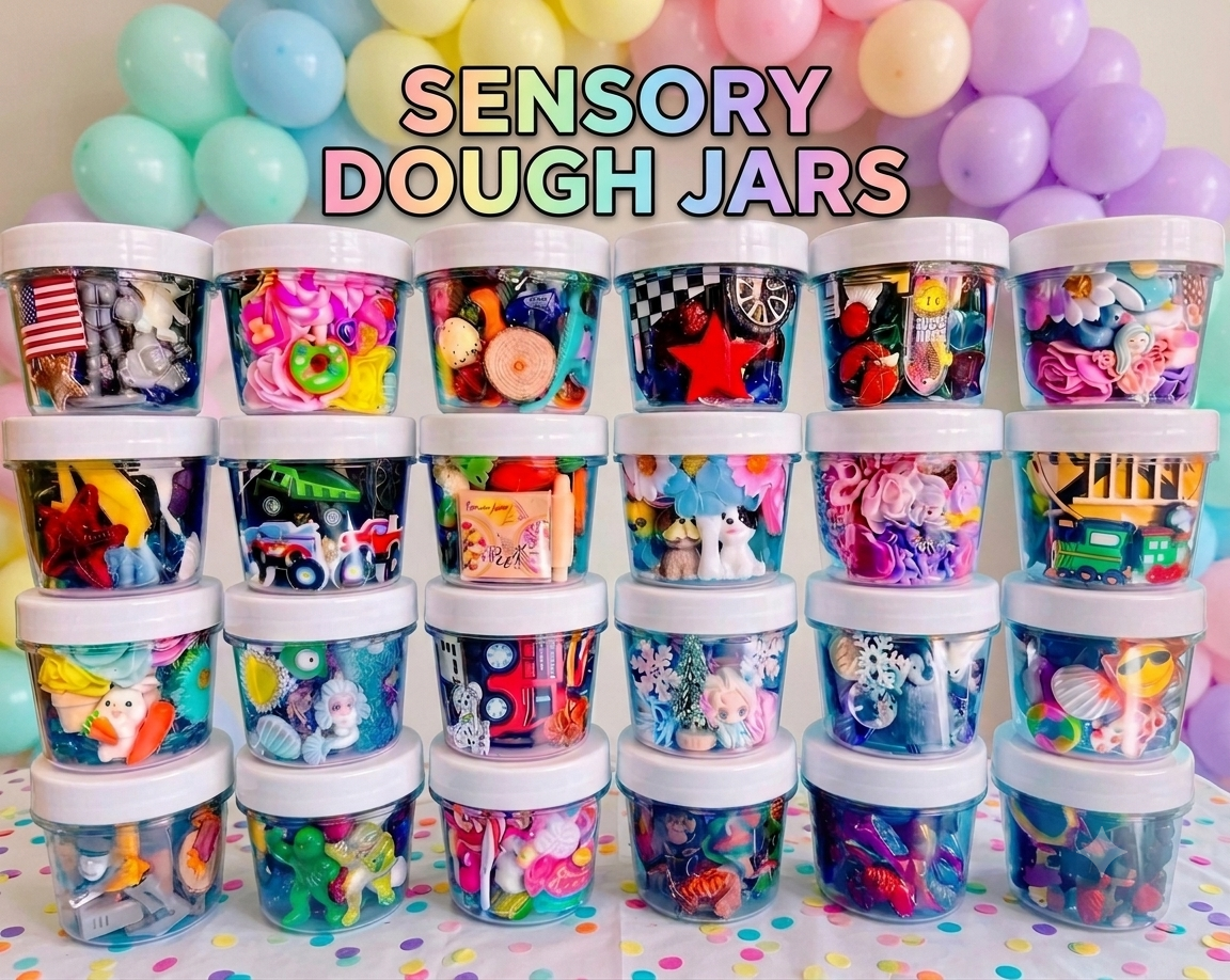 Magic Play Dough Sensory Jar (4oz)