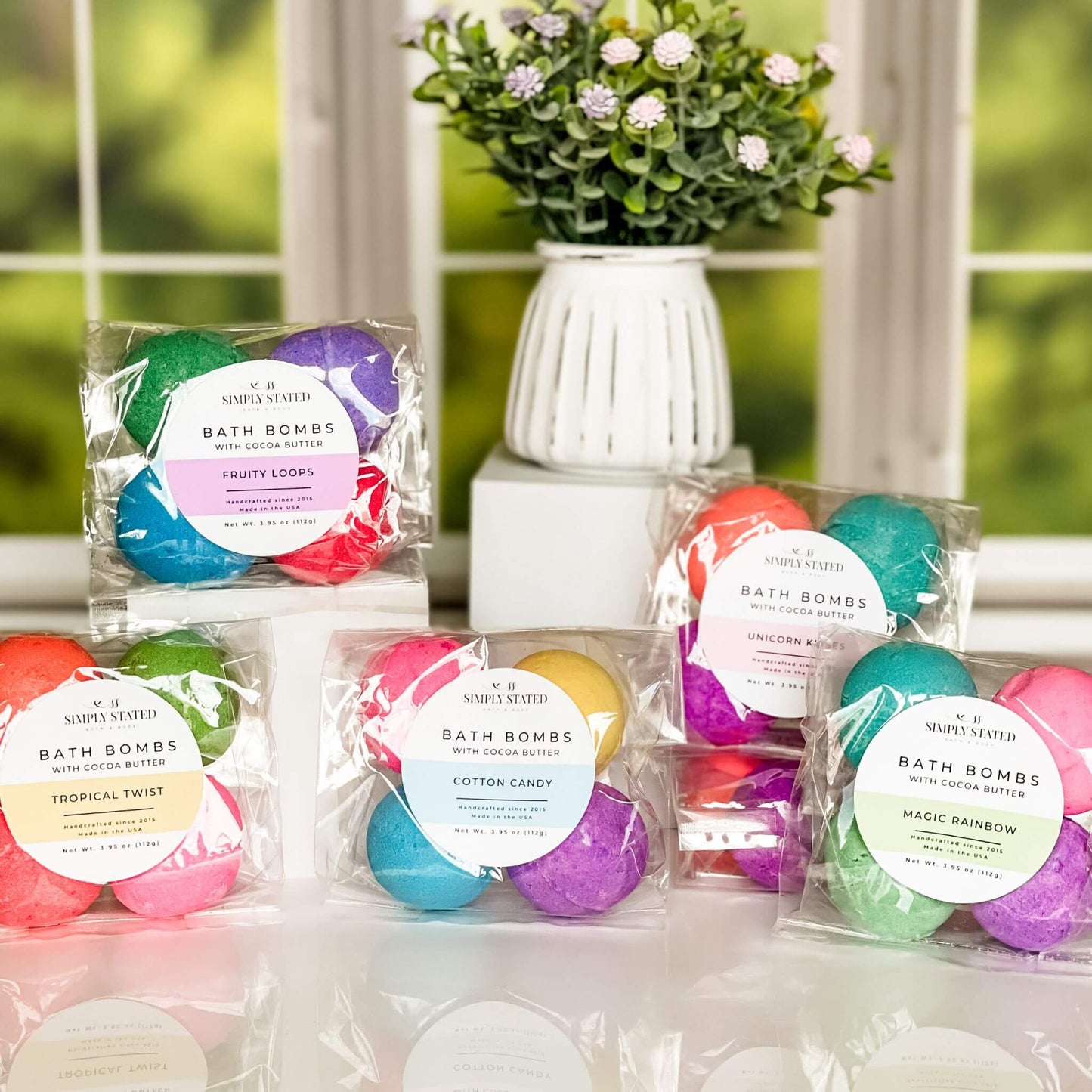 Unicorn Kisses Kids Bath Bomb Pack (4 Mini Bath Bombs)