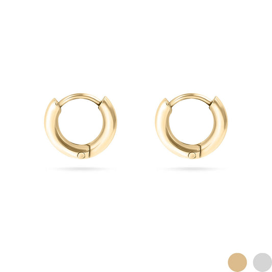 18K Gold PVD Stainless Steel Minimalist Thin Huggie Earrings