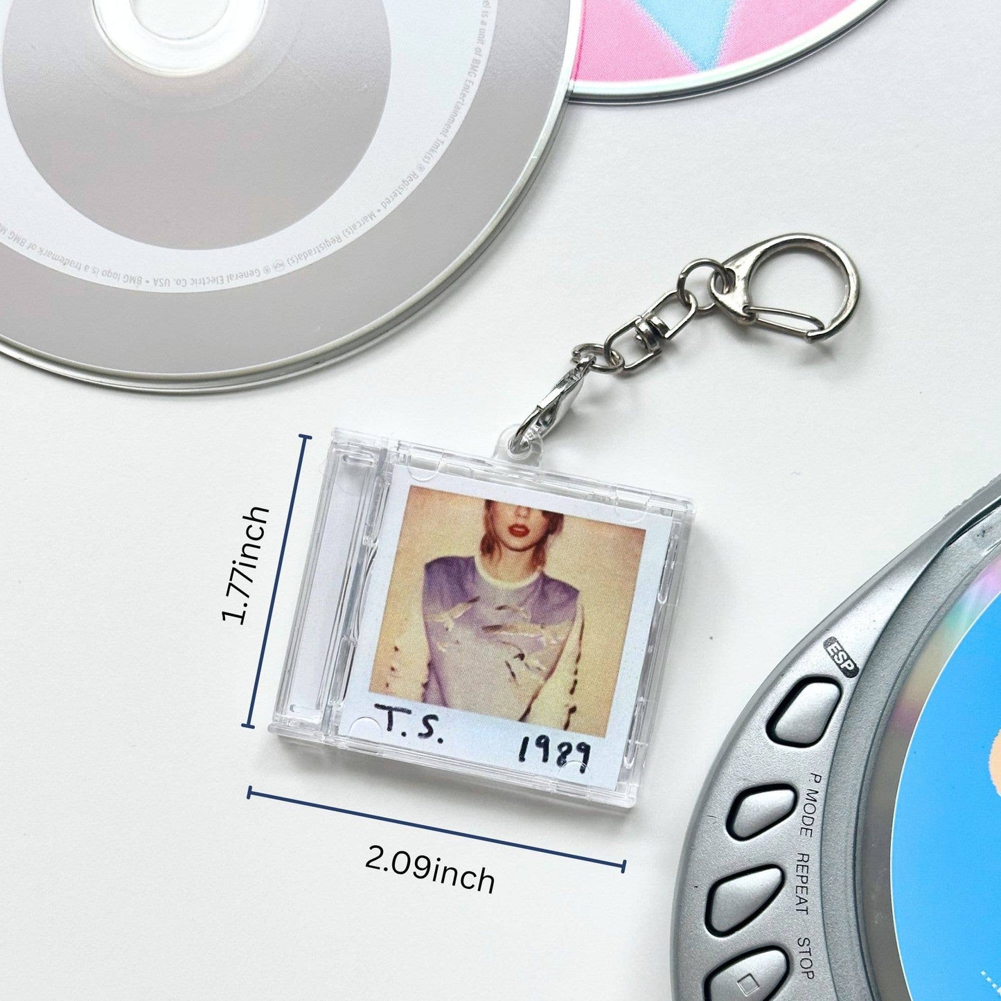 'Hit Clips' Mini CD Case Keychain - Taylor Swift 1989
