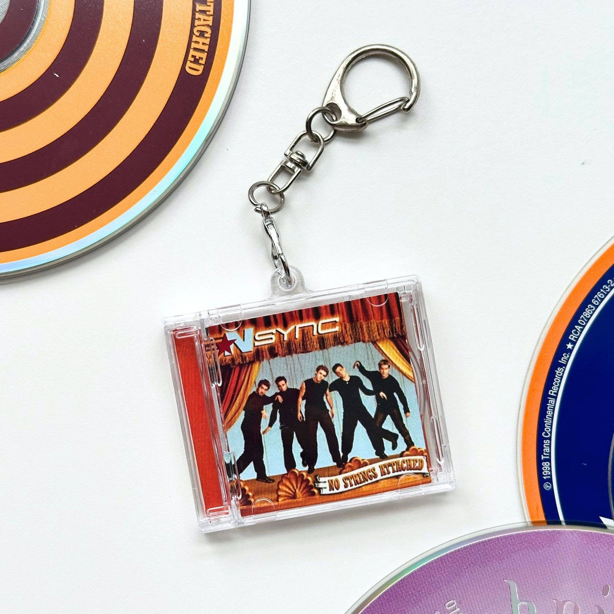 'Hit Clips' Mini CD Case Keychain -NSYNC No Strings Attached