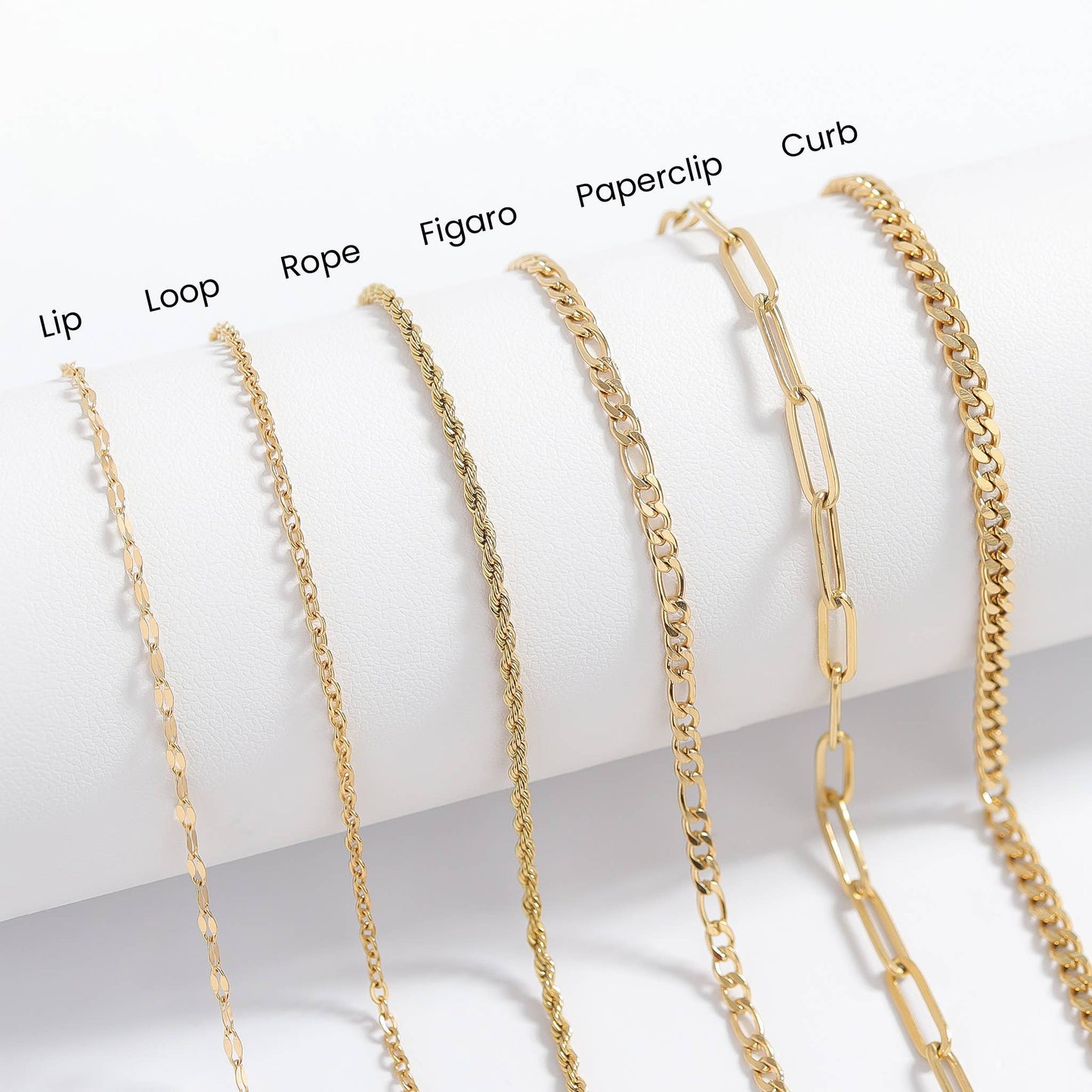 18K PVD Gold Paperclip Chain Necklace